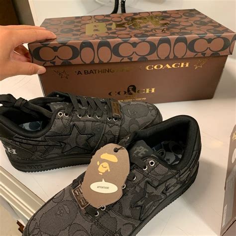 bape x coach shoes.